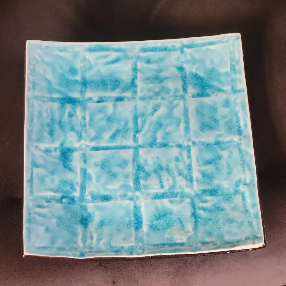 Blue Ceramic Square Plate